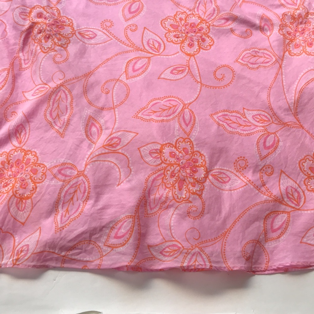 Vintage Y2k Barbie Pink Print Romantic Midi Skirt Rare 90‘s Pastel Ballet Large - Picture 4 of 16